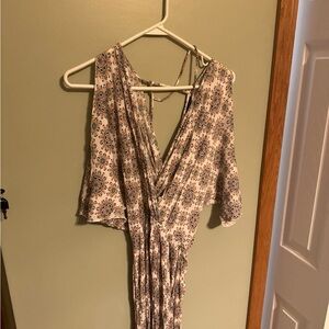 Chic Backless Floral Dress